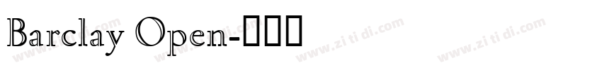 Barclay Open字体转换